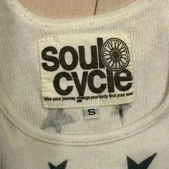 Soulcycle Modal Rib Tank wifebeater with stars - Picture 3 of 3